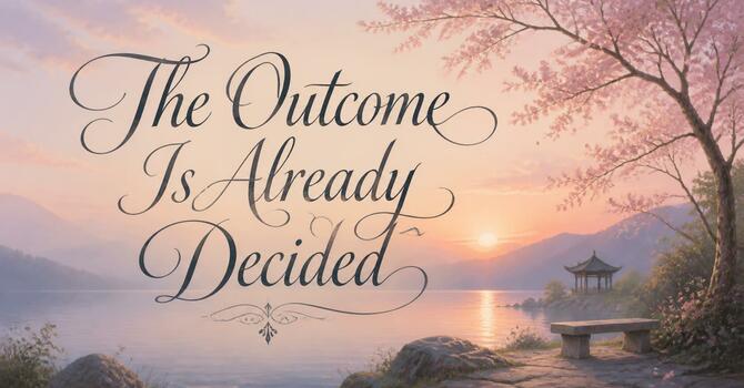 The Outcome Is Already Decided image