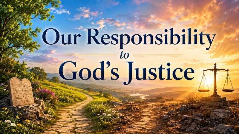 Our Responsibility to God's Justice