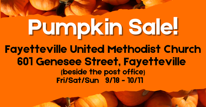 15th Annual Pumpkin Sale
