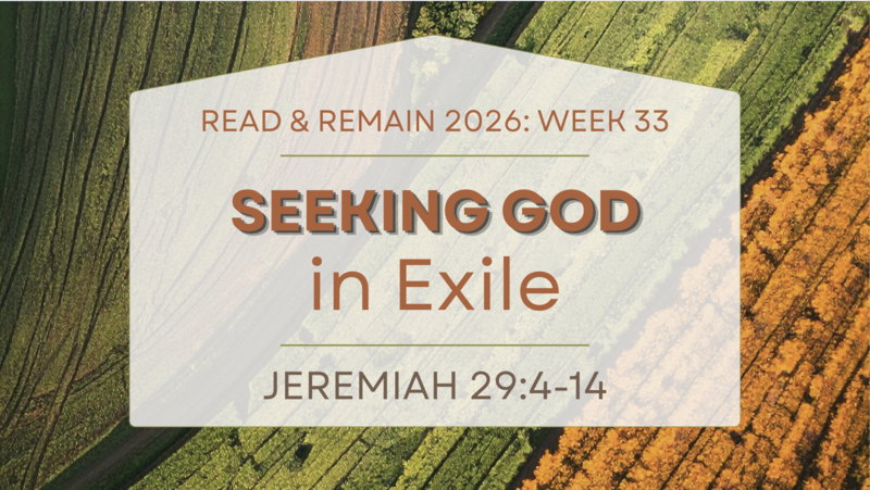 Seeking God in Exile