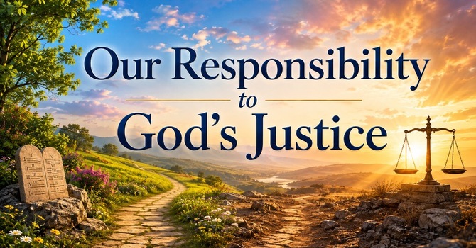 Our Responsibility to God's Justice