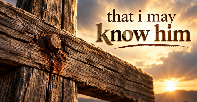 That I May Know Him