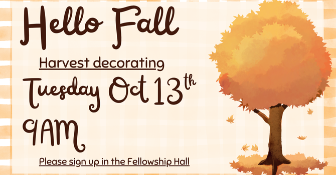 Harvest decorating