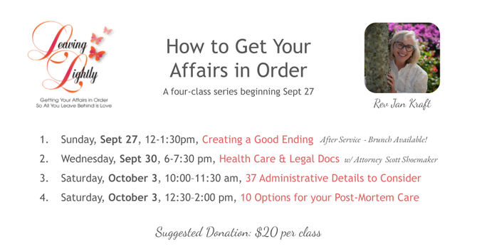 How to Get Your Affairs in Order