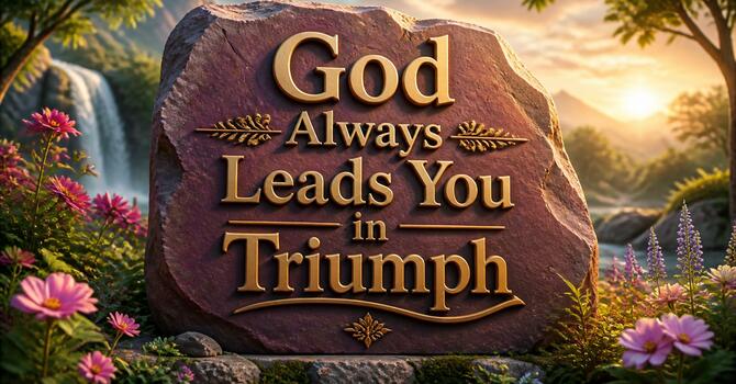 God Always Leads You in Triumph image