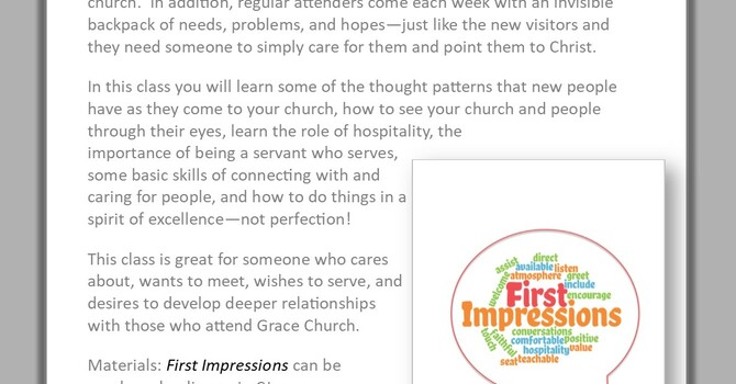 First Impressions