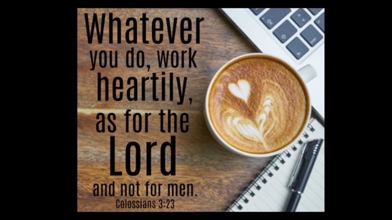 Working for Jesus
