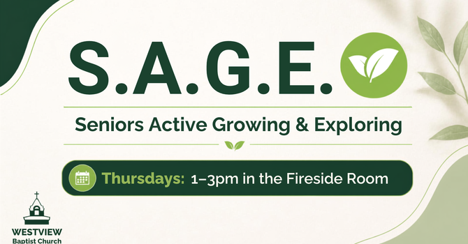 SAGE - Seniors Ministry