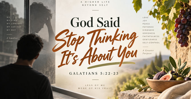 "God said Stop Thinking It's About You"