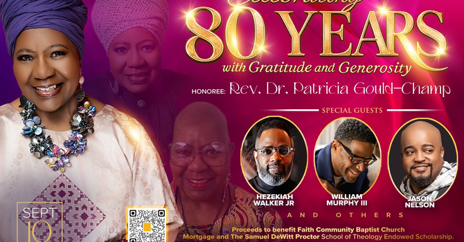 Celebrate Rev. Dr. Patricia Gould-Champ's 80 Years of Gratitude and Generosity image