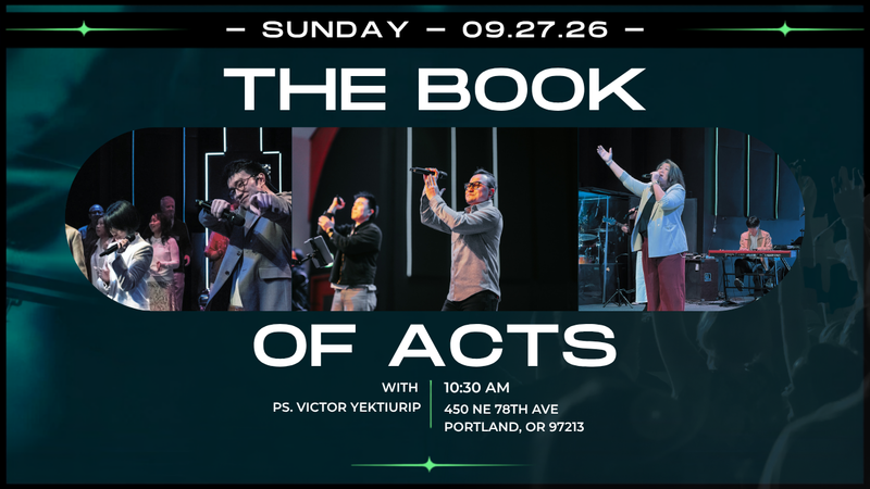 Sunday Service: The Books of Acts - Septmber 27
