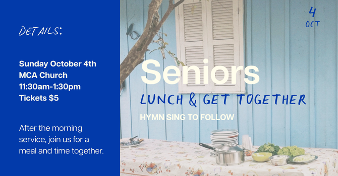 Senior Lunch and Hymn Sing