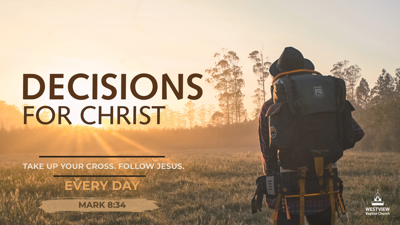 Decisions for Christ.