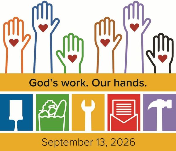 God's work. Our hands. Sunday