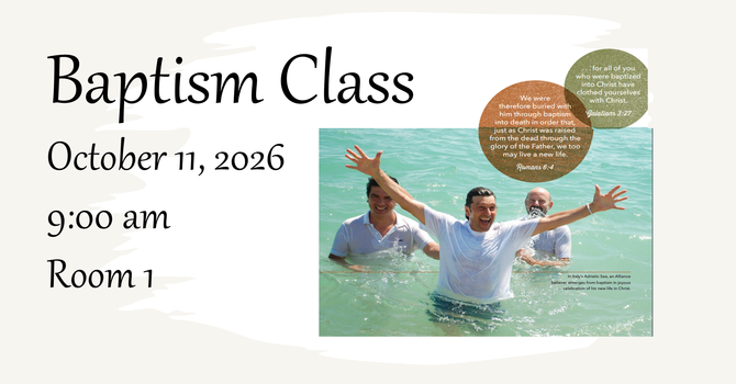 Baptism class