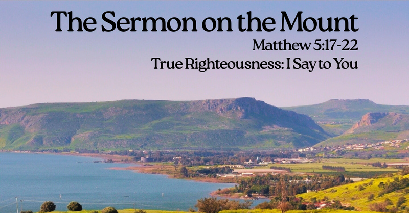 True Righteousness: I Say to You