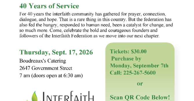 Annual Community Prayer Breakfast