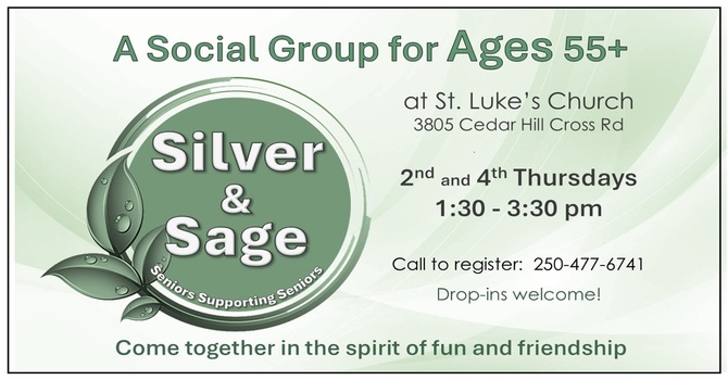 Silver and Sage 55+ Social Group - Fall Sessions