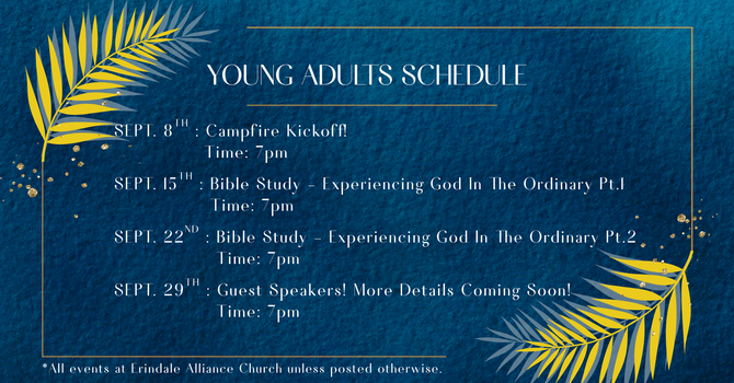Young Adults Schedule image