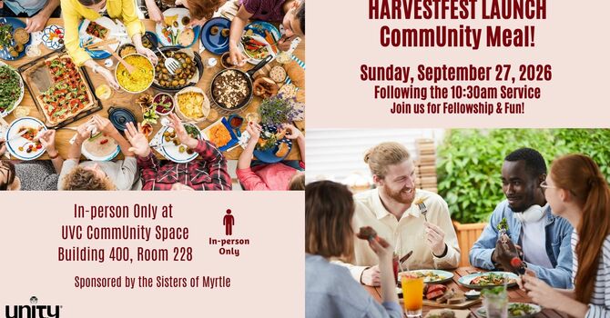 HarvestFest Launch - CommUnity Meal!