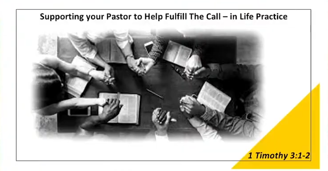 Helping Your Pastor Fulfill the Call - In Life Testimony