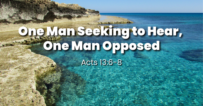 One Man Seeking to Hear, One Man Opposed