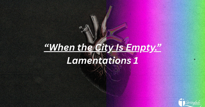 When the City is Empty.