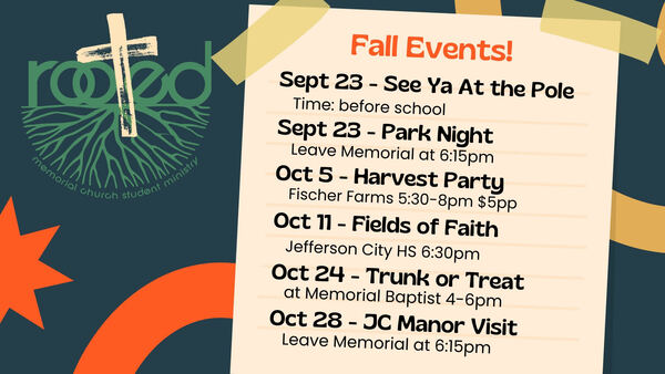Youth Fall Events