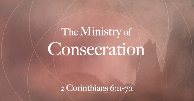 The Ministry of Consecration