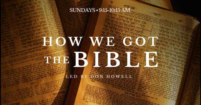 How We Got the Bible