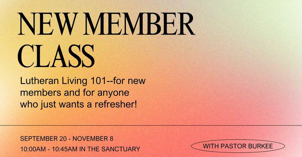 New Member Class