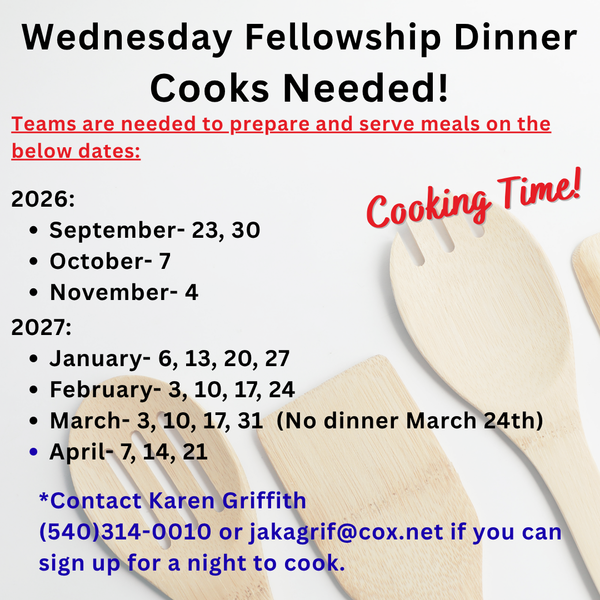 Cooks Needed!