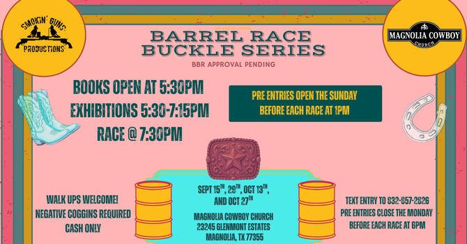 Barrel Race Buckle Series