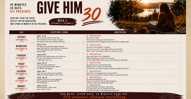 Give Him 30