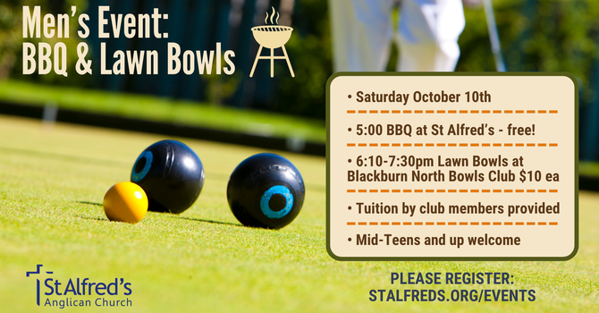 Men's BBQ and Lawn Bowls