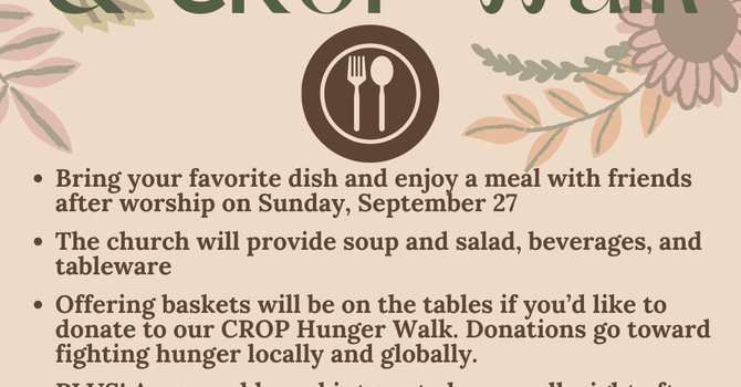 Harvest Potluck & CROP Walk