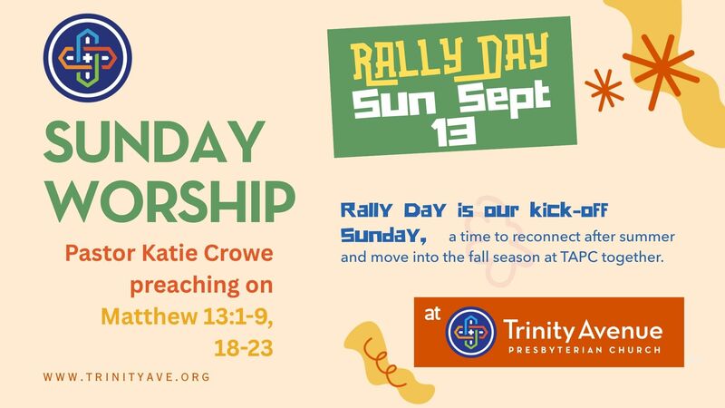 Rally Day Sermon, September 13, 2026