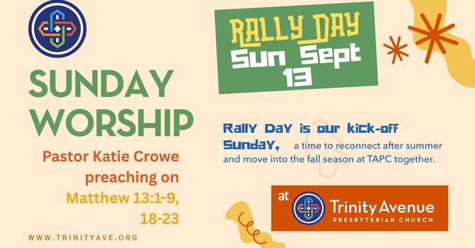 Rally Day Sermon, September 13, 2026