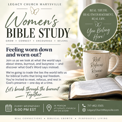 Women's Bible Study - Worn Down & Wore Out