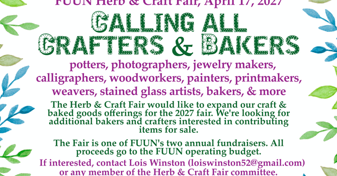 Calling All Crafters and Bakers