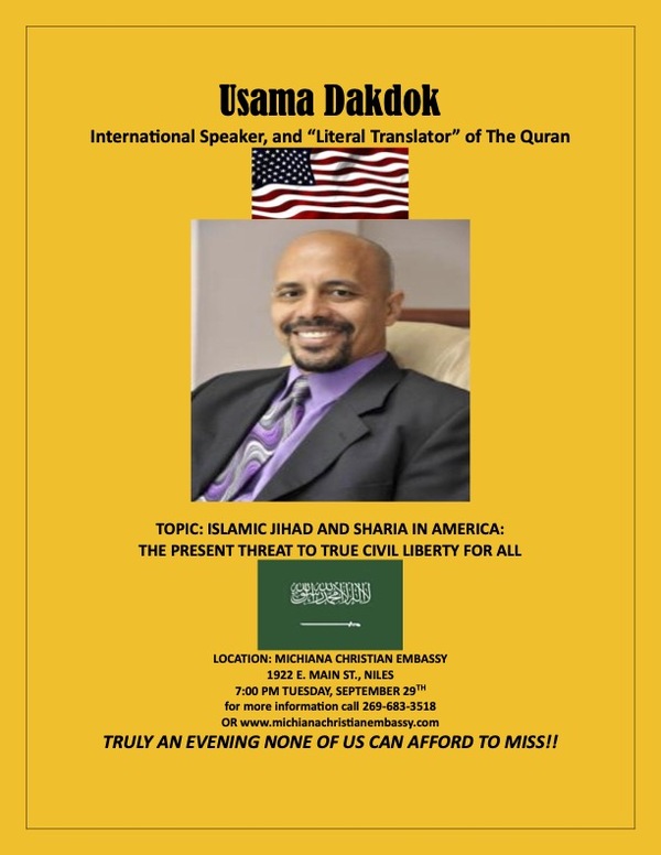 Usama Speaking in Niles MI