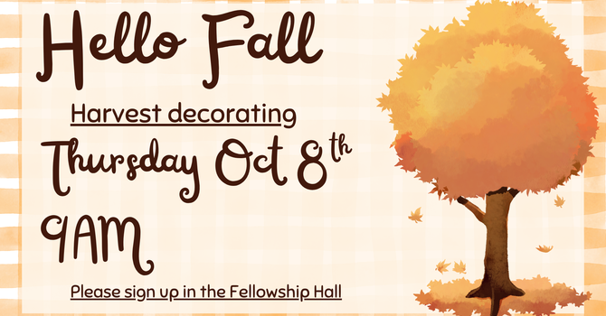 Harvest decorating