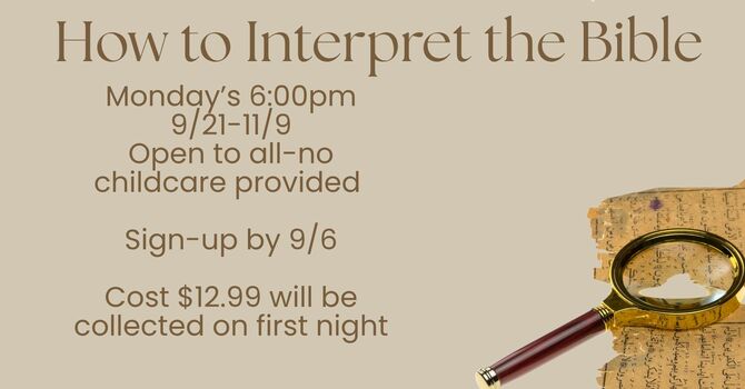 How to Interpret the Bible Small Group