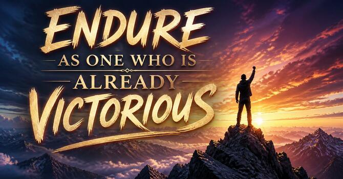 Endure as One Who Is Already Victorious image
