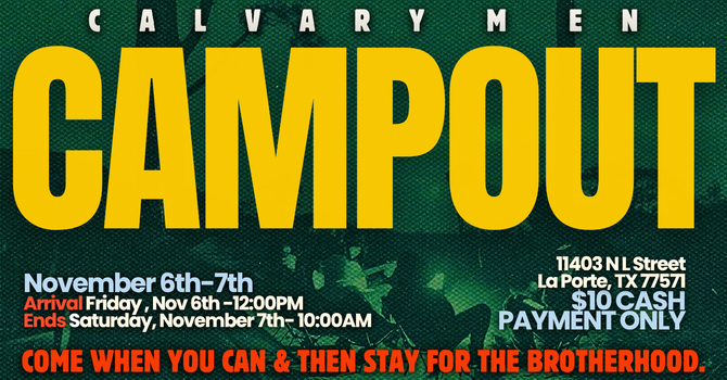 MENS CAMPOUT