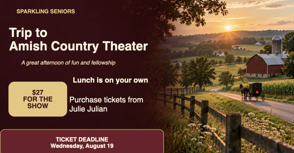Sparkling Seniors Trip to Amish Country Theater