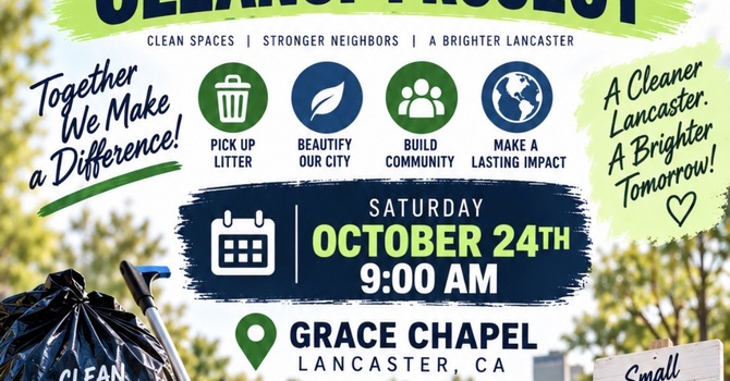 City of Lancaster Community Cleanup Project - Register to Volunteer TODAY! image