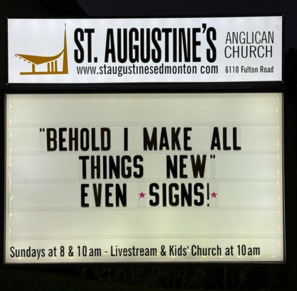 Have You Noticed .. St A's has a New Sign!!!
