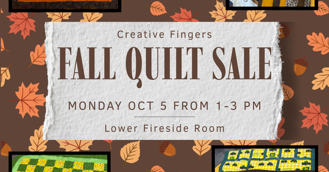 Creative Fingers' Quilt Sale