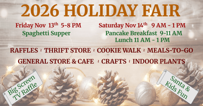Annual Holiday Fair - Nov. 13 & 14